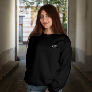 “Green Eye Mask” — Amadeo de Souza-Cardoso Art Sweatshirt | Unisex Black Crewneck | Portuguese Modernism